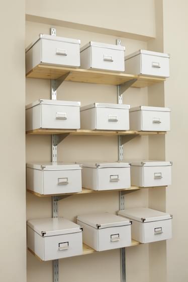 Storage Shelves on Wall